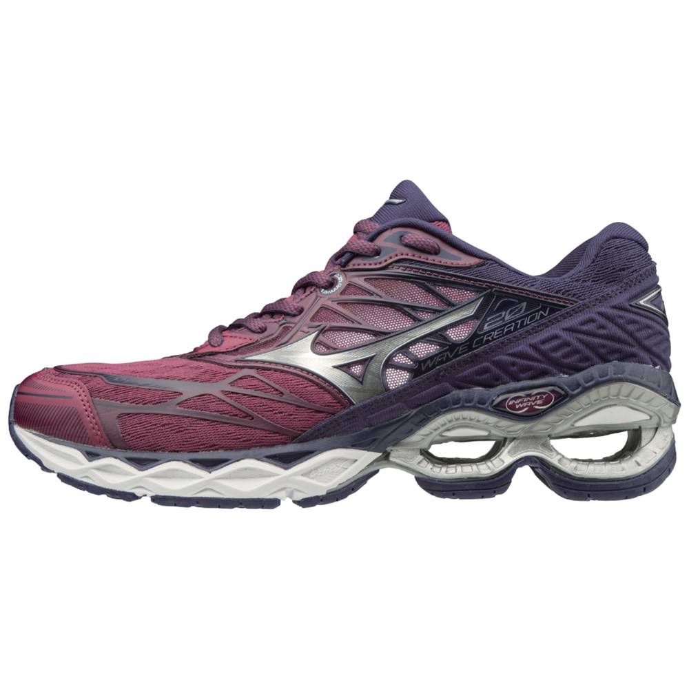 Sapatilhas Running Mizuno Wave Creation 20 - Mulher - Roxo/Prateadas - AQYTD2849